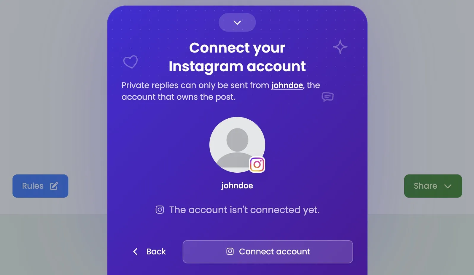 Connect your Instagram account